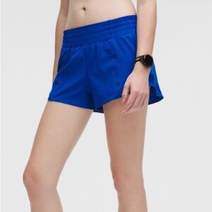 lululemon athletica Women's Hotty Hot High Rise Lined short 2.5 Galactic Cobalt